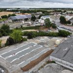 photo aérienne de la zone du PEM