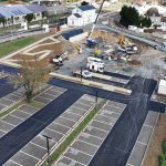 Photo gare de Surgères et travaux du PEM