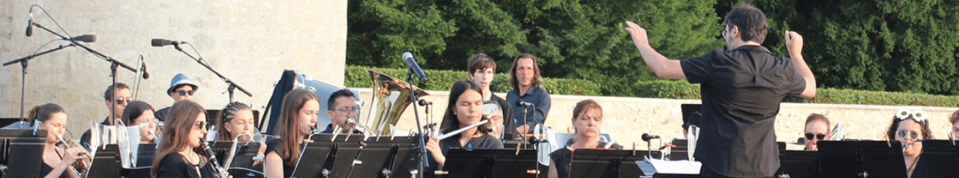 Couverture de l'événement traitant du concert de l'orchestre d'harmonie de Surgères au Castel Park