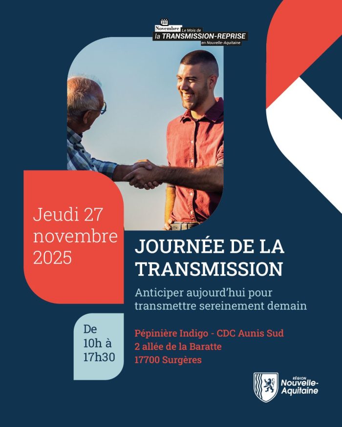 Affiche de la journée de la transmission d'entreprise