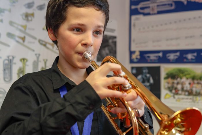 Photo de Arthur Trouvé - trompettiste au conservatoire de musique Aunis Sud 