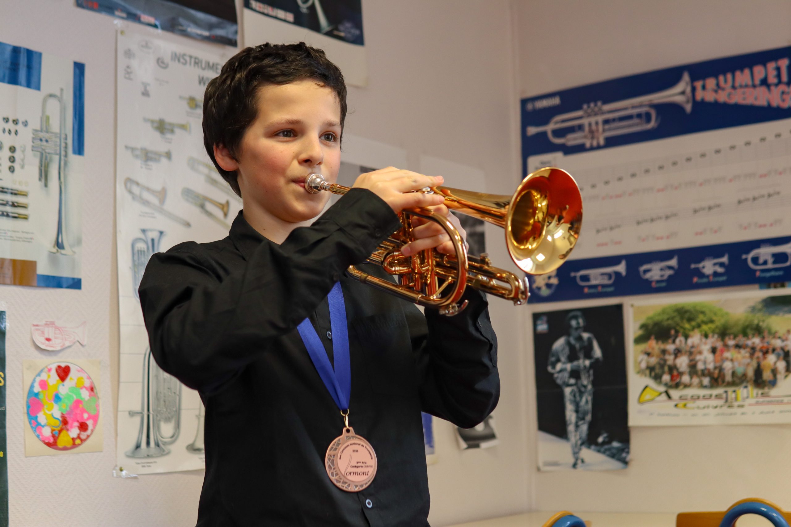 Photo de Arthur Trouvé - trompettiste au conservatoire de musique Aunis Sud