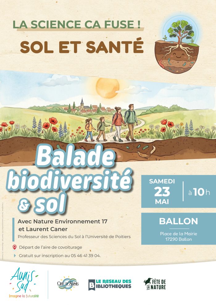 Affiche fête de la nature - La science ça fuse, Ballon, 23 mai 2026