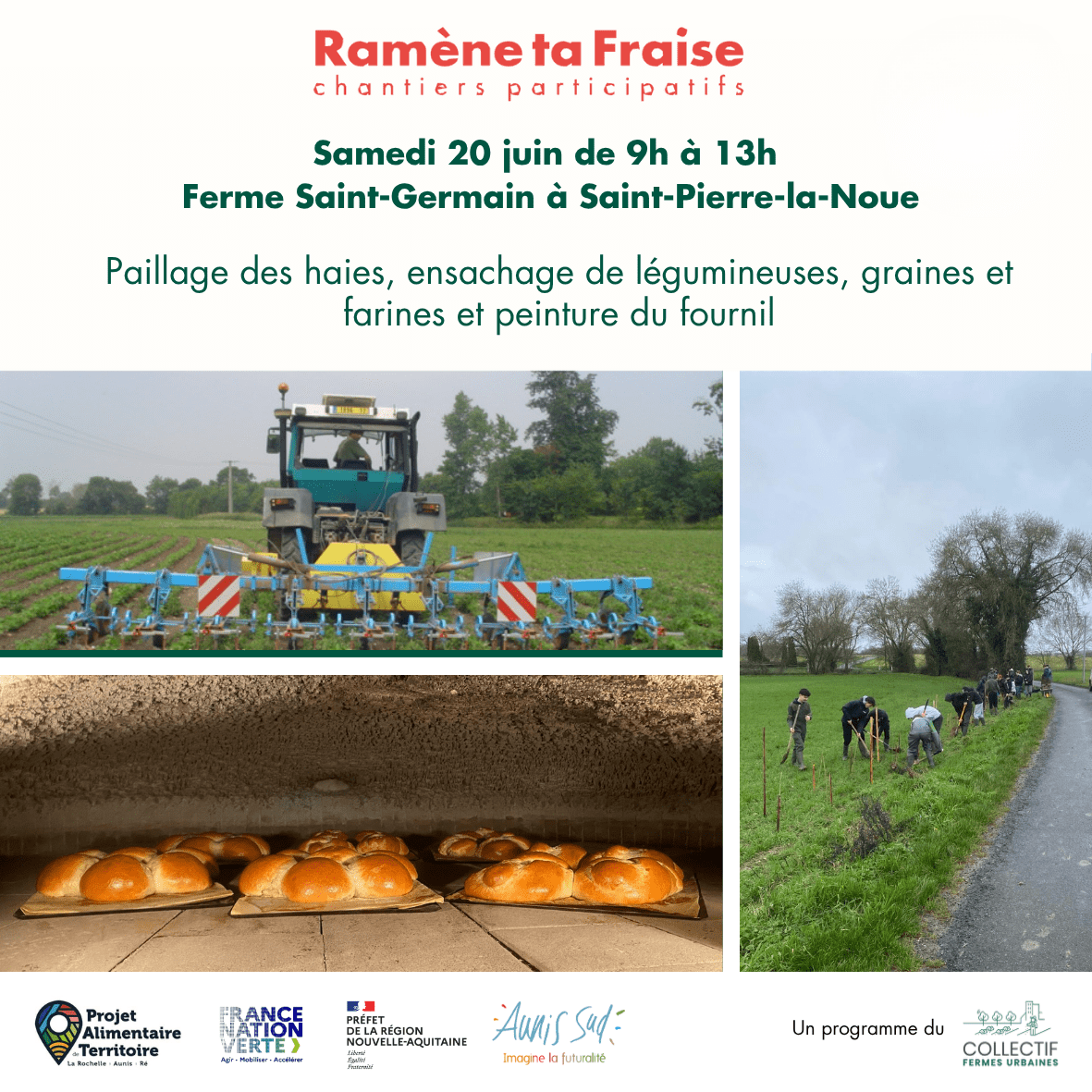 Visuel femre urbaine le samedi 20 juin à Saint Germain de Marencennes