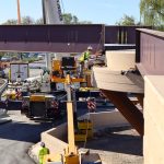 Pose des passerelles du PEM - Assemblage